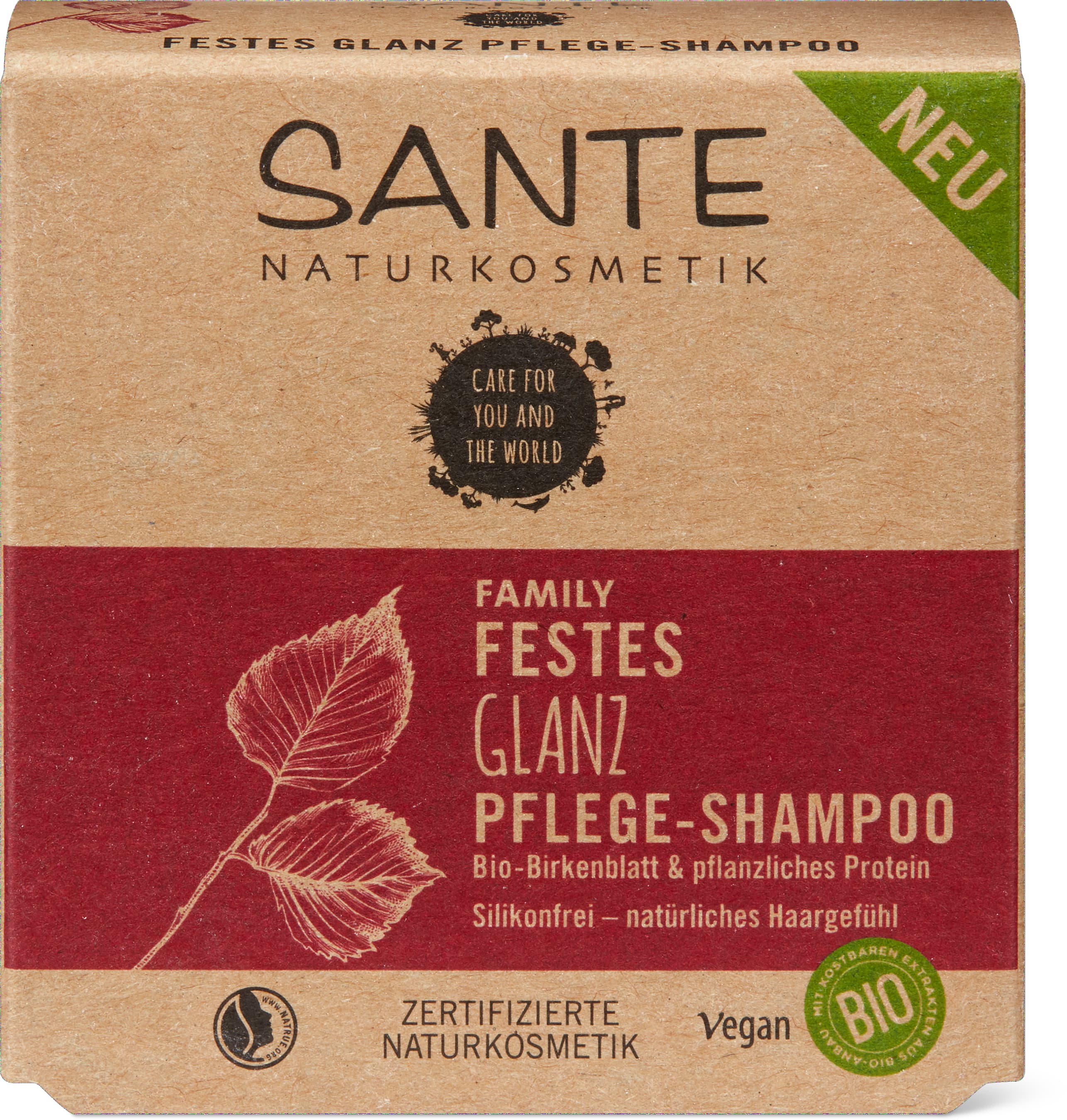 Glanz & Pflege festes Familien Shampoo